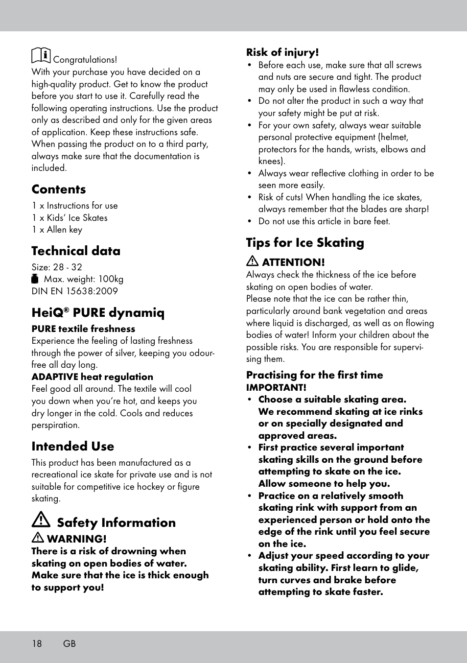 Crivit KI-1431 User Manual | Page 18 / 24