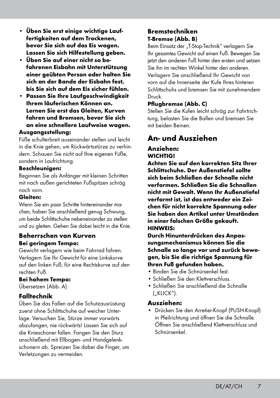 An- und ausziehen | Crivit EW-1441 User Manual | Page 7 / 24