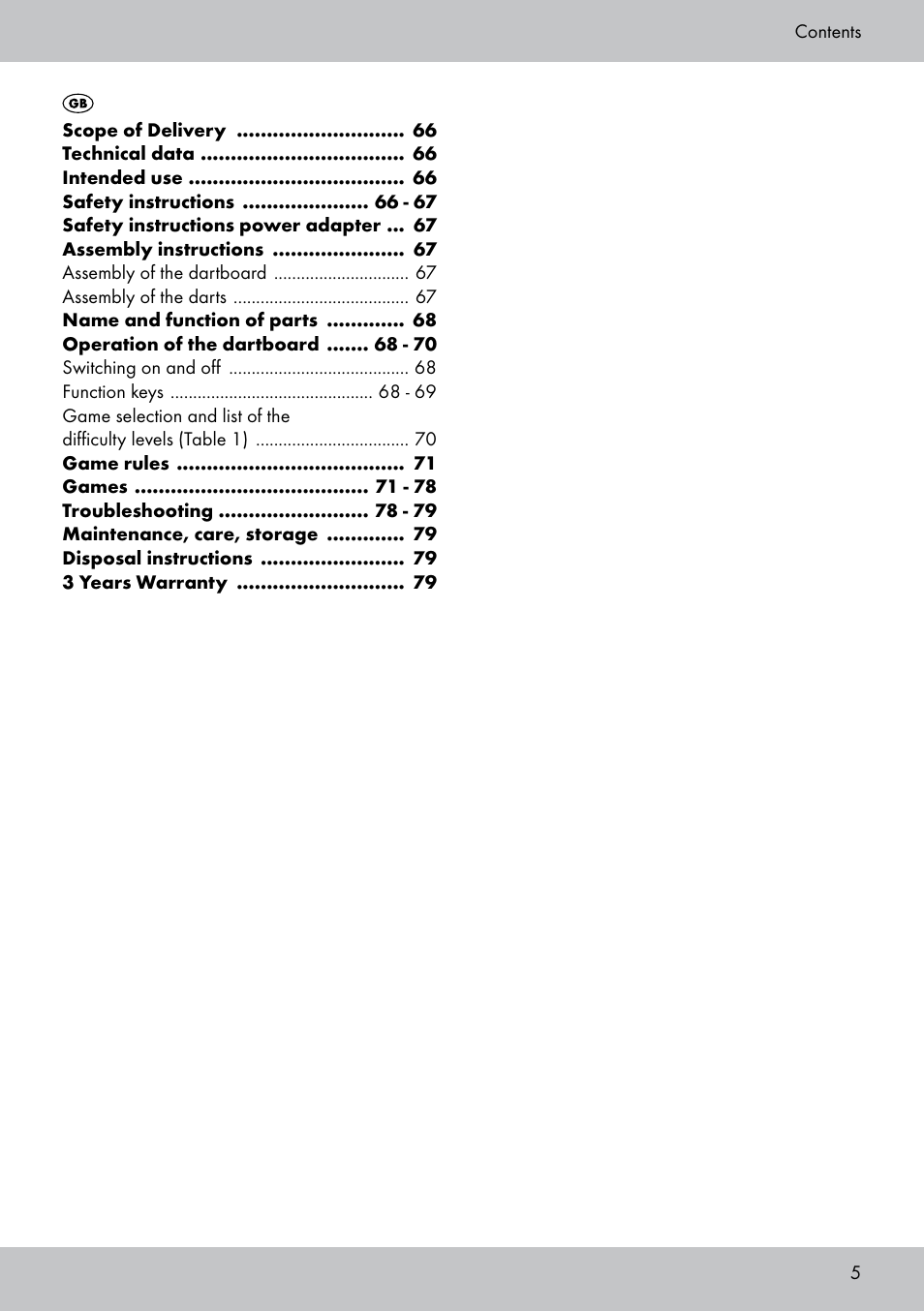 Crivit DS-1532 User Manual | Page 5 / 82