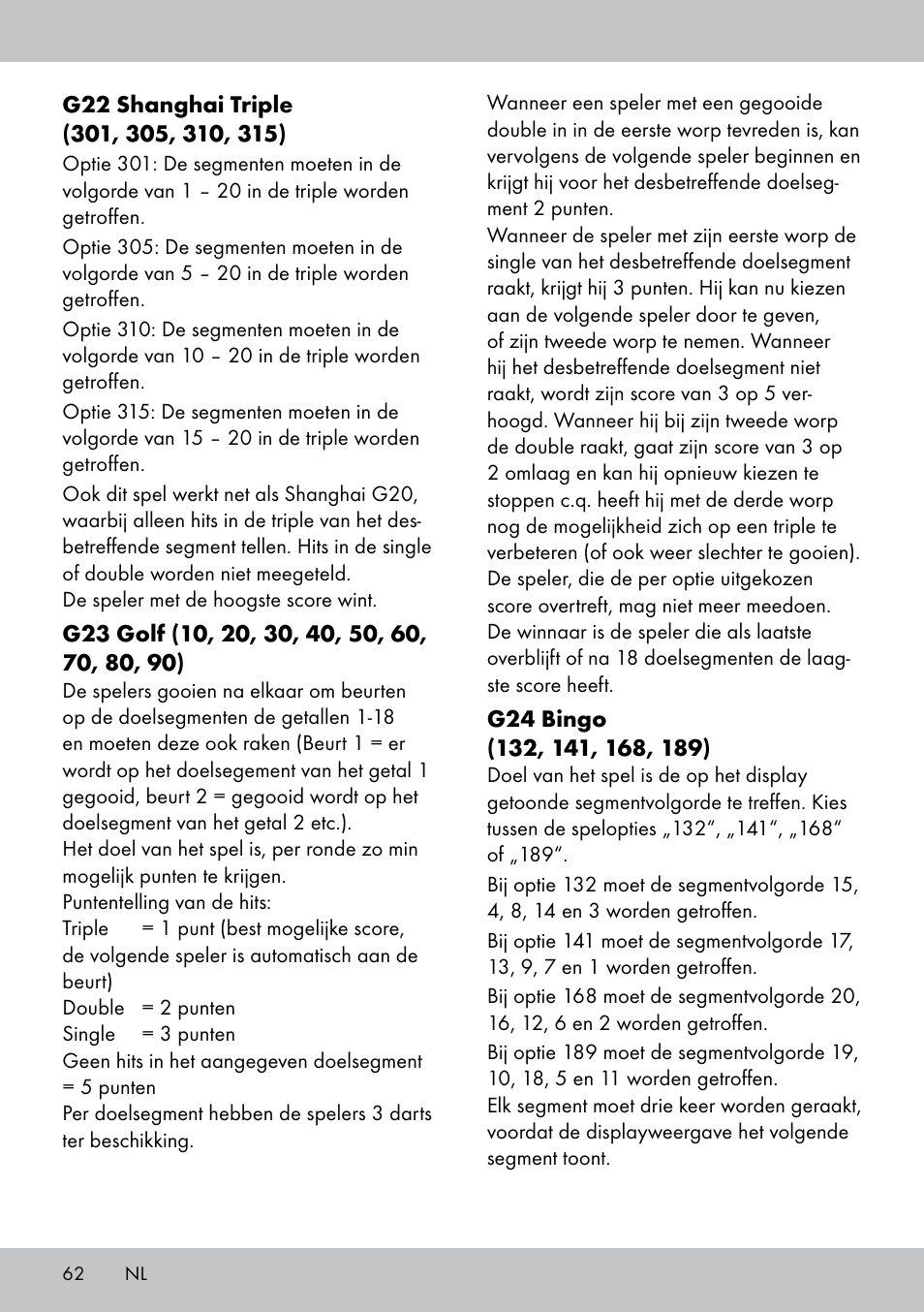 Crivit DS-1532 User Manual | Page 62 / 82