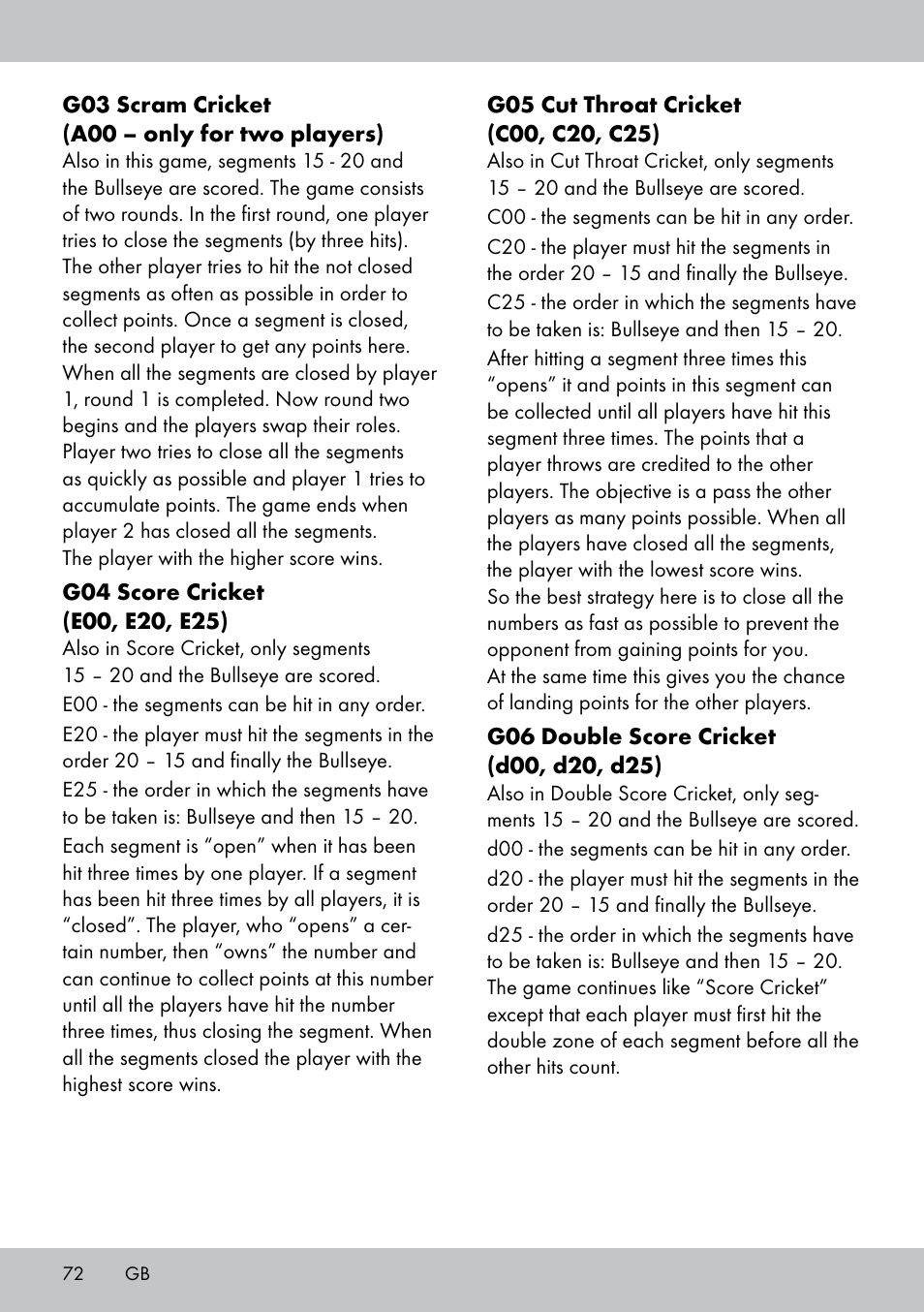 Crivit DS-1532 User Manual | Page 72 / 82