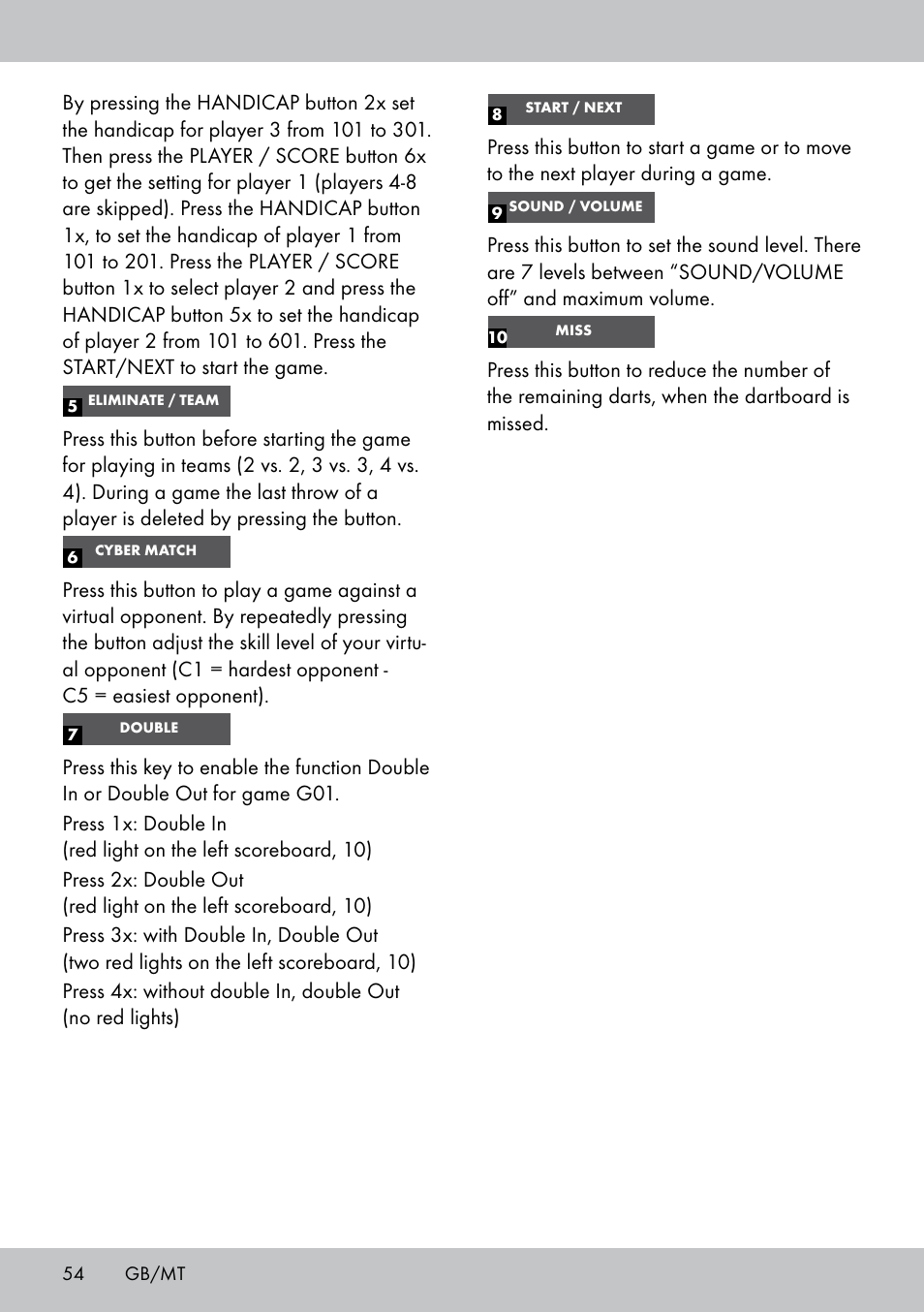 Crivit DS-1532 User Manual | Page 54 / 82