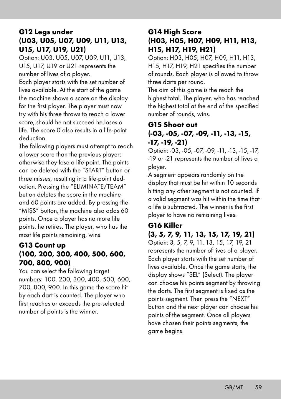 Crivit DS-1532 User Manual | Page 59 / 82