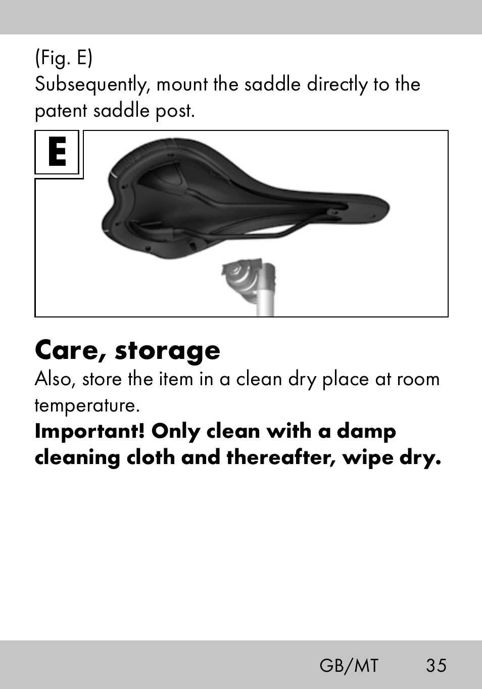 Care, storage | Crivit MS-1574 User Manual | Page 35 / 48