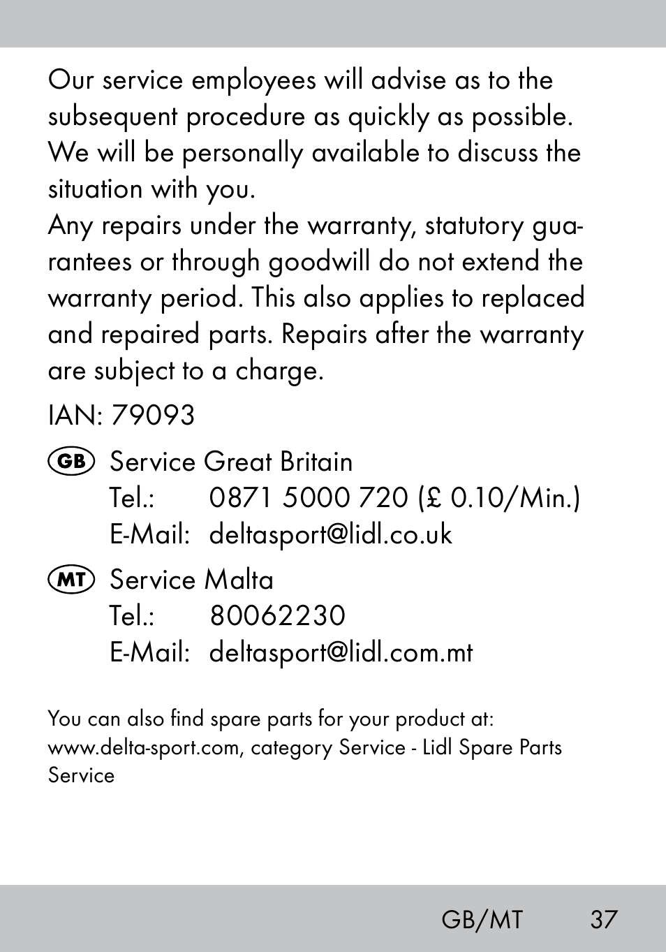 Crivit MS-1574 User Manual | Page 37 / 48