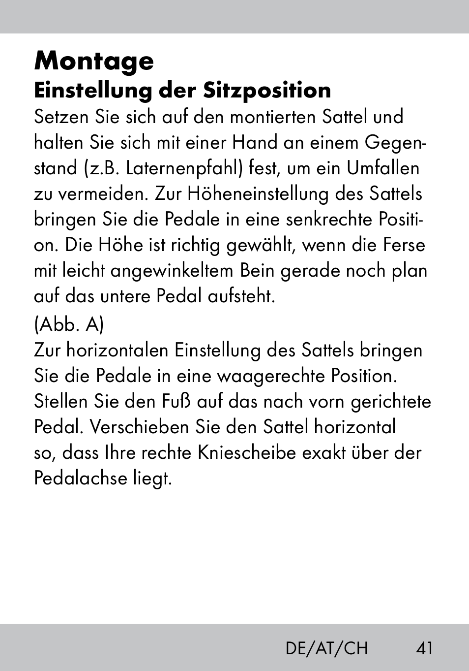 Montage | Crivit MS-1574 User Manual | Page 41 / 48