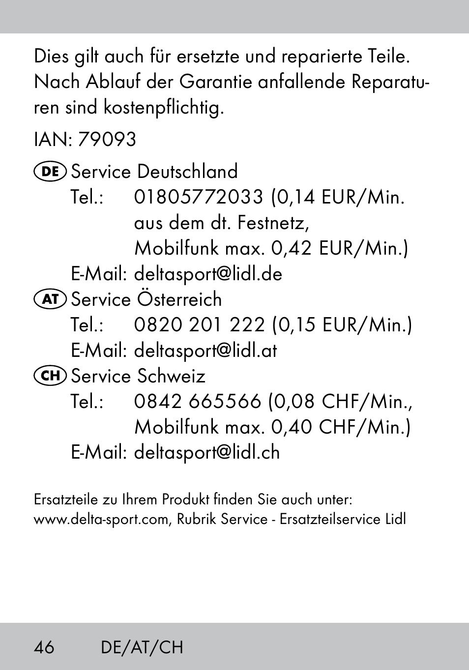 Crivit MS-1574 User Manual | Page 46 / 48