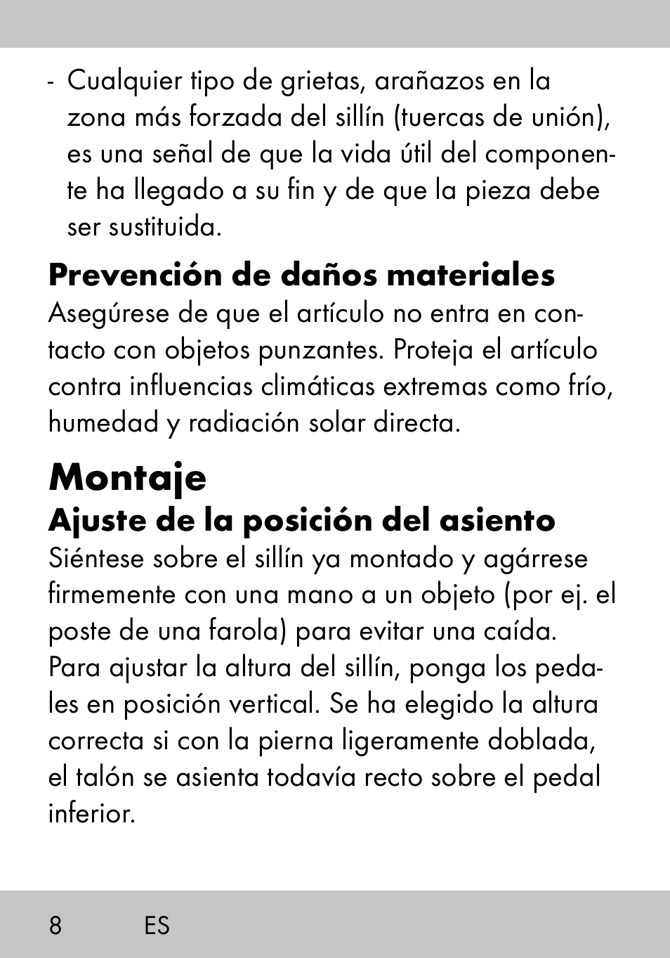 Montaje | Crivit MS-1574 User Manual | Page 8 / 48
