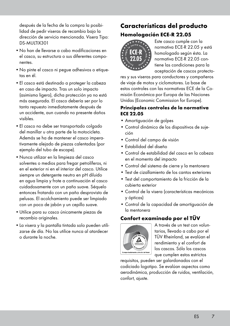 Características del producto | Crivit DS-MULTIX301 User Manual | Page 5 / 26