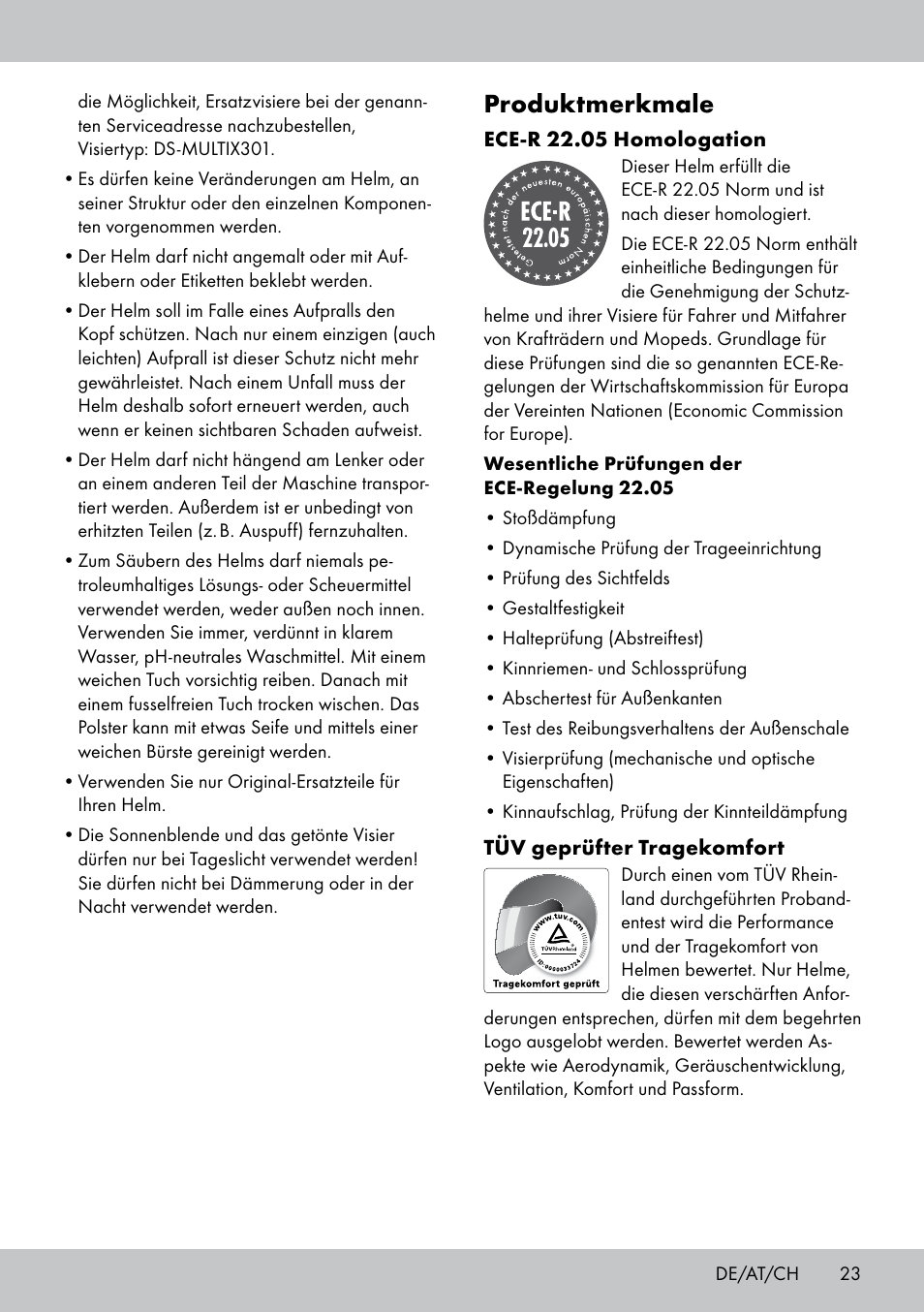 Produktmerkmale | Crivit DS-MULTIX301 User Manual | Page 21 / 26