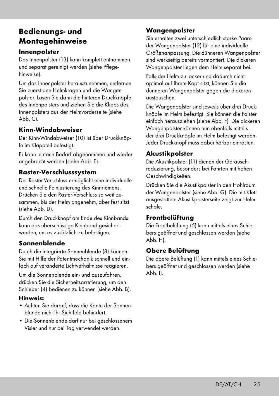 Bedienungs- und montagehinweise | Crivit DS-MULTIX301 User Manual | Page 23 / 26