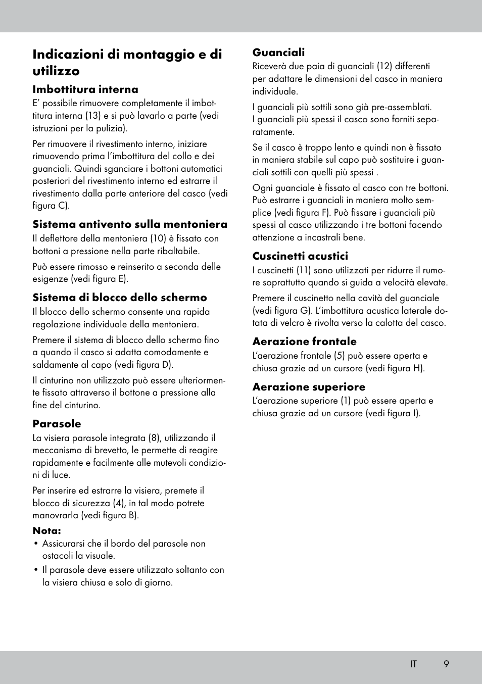 Indicazioni di montaggio e di utilizzo | Crivit DS-MULTIX301 User Manual | Page 7 / 26