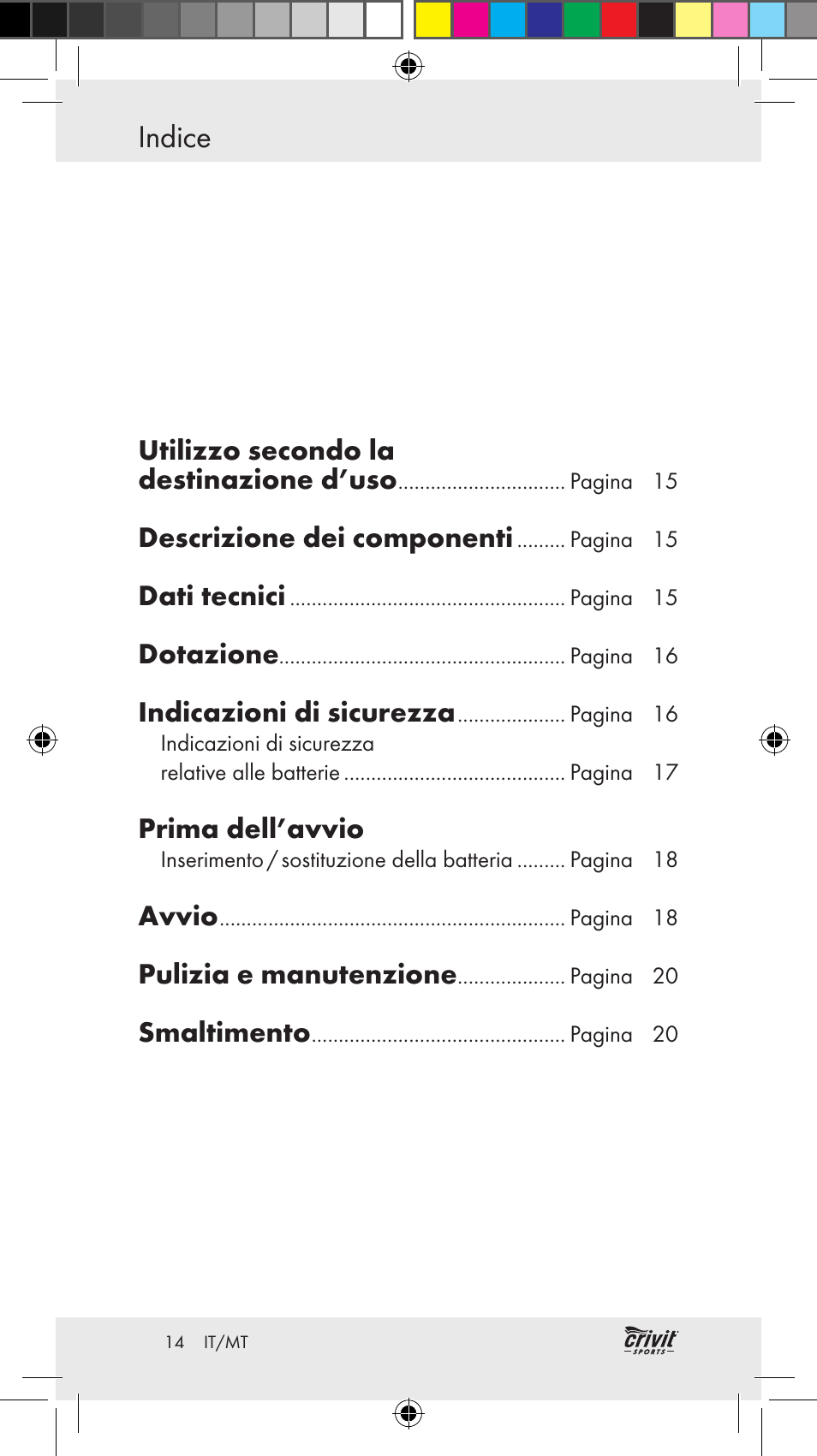 Crivit Z31037 User Manual | Page 14 / 46