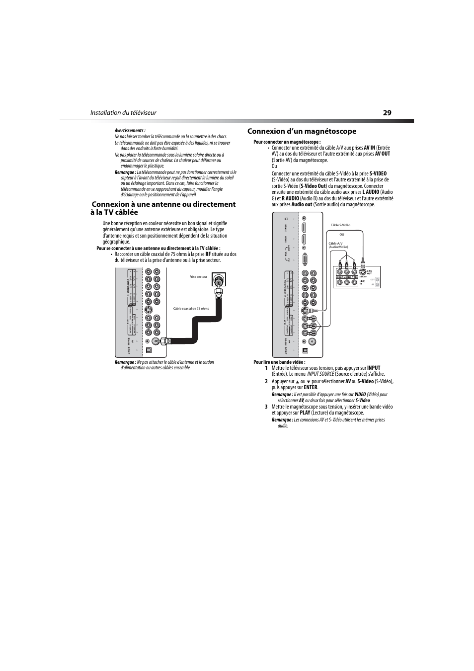 Connexion d’un magnétoscope | Dynex DX-LCD32-09 User Manual | Page 29 / 76