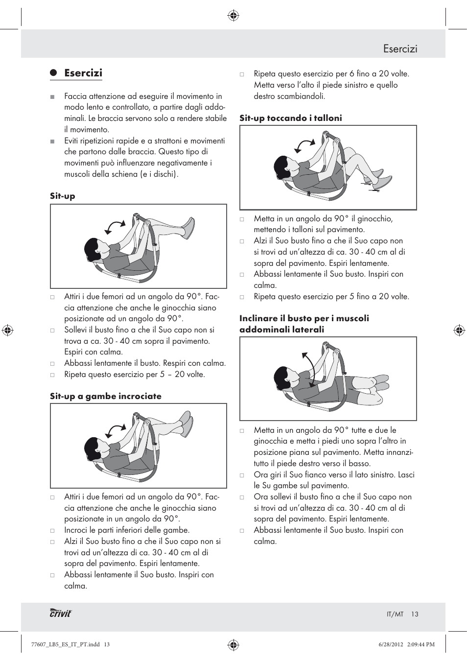 Esercizi | Crivit Z30601 User Manual | Page 15 / 36