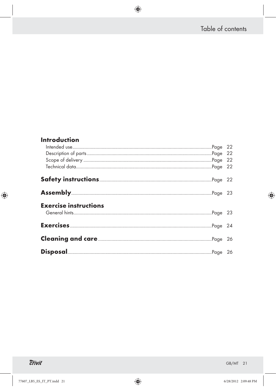 Crivit Z30601 User Manual | Page 23 / 36