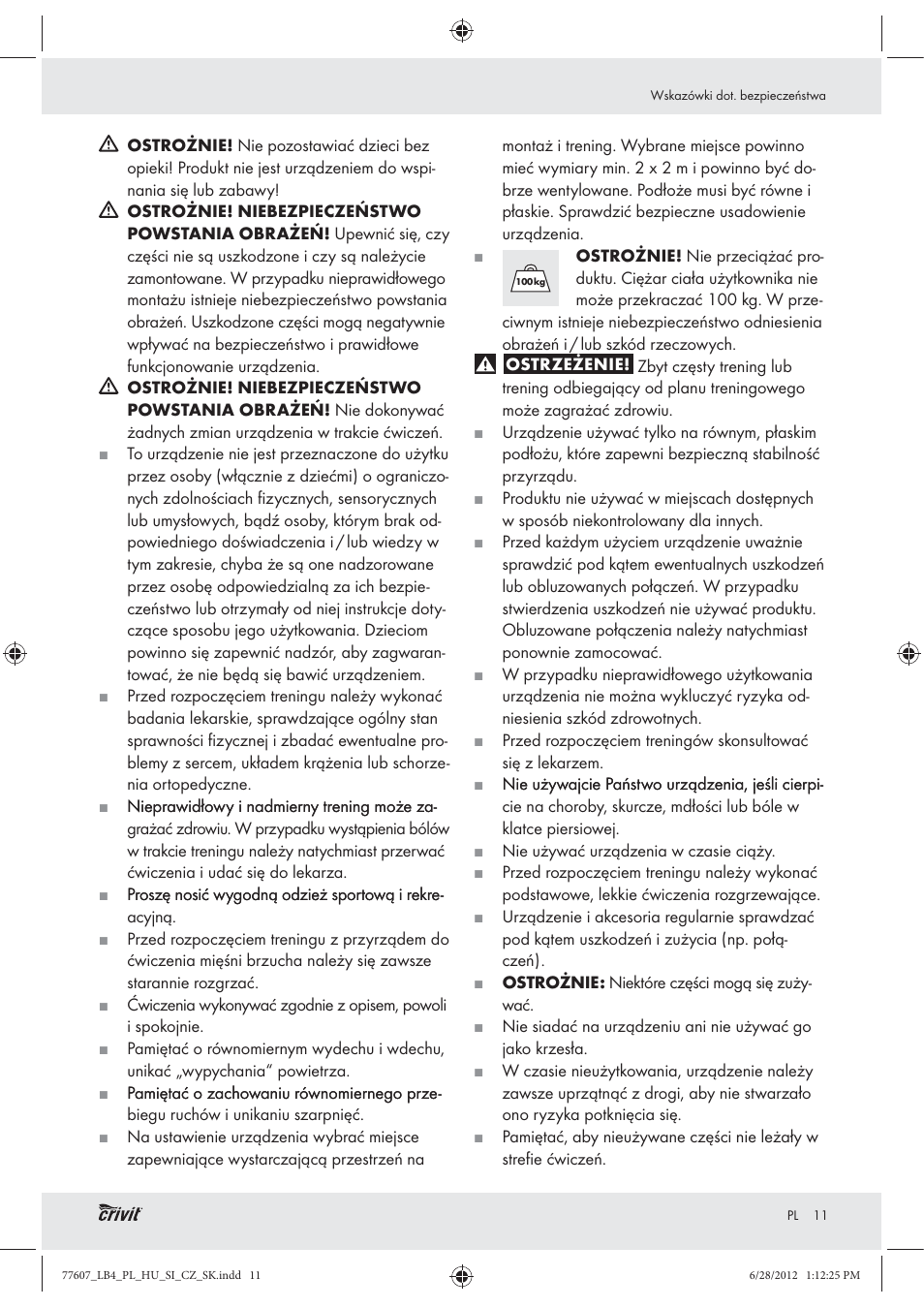 Crivit Z30601 User Manual | Page 13 / 48