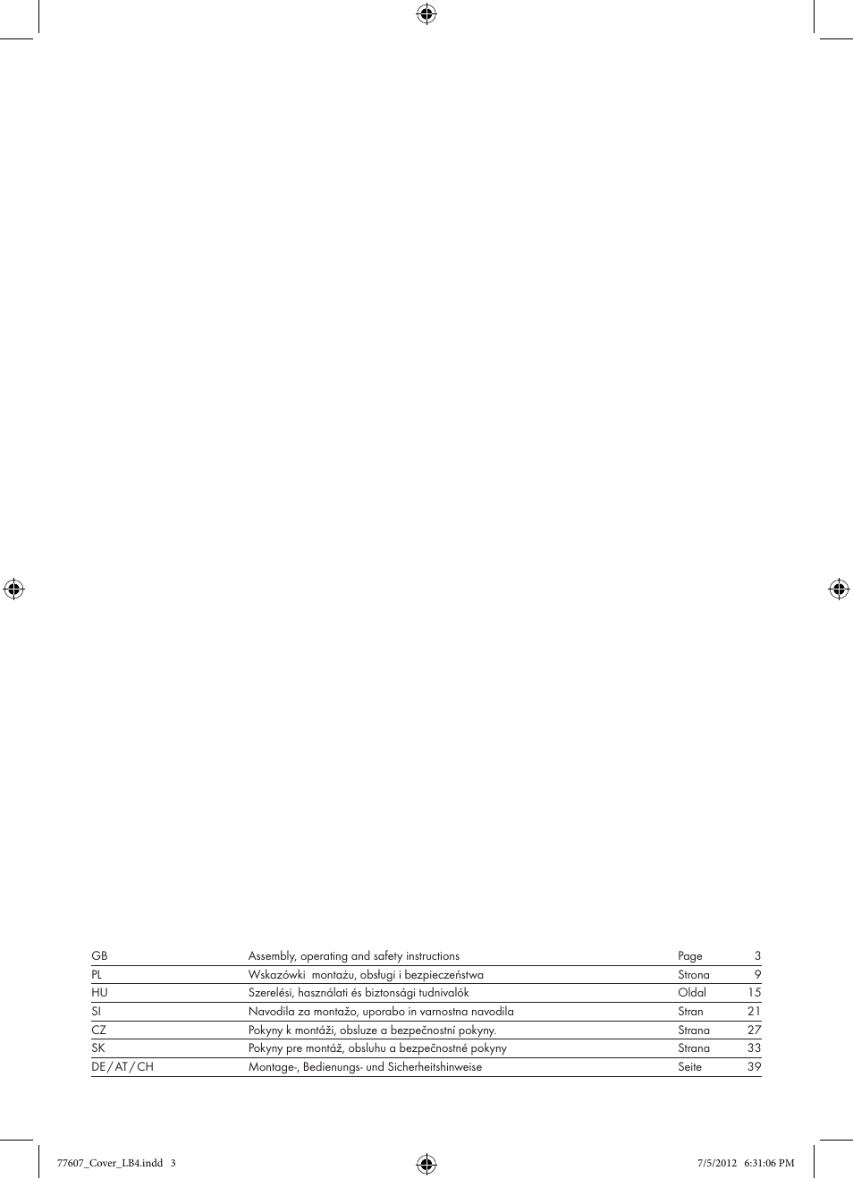 Crivit Z30601 User Manual | Page 3 / 48