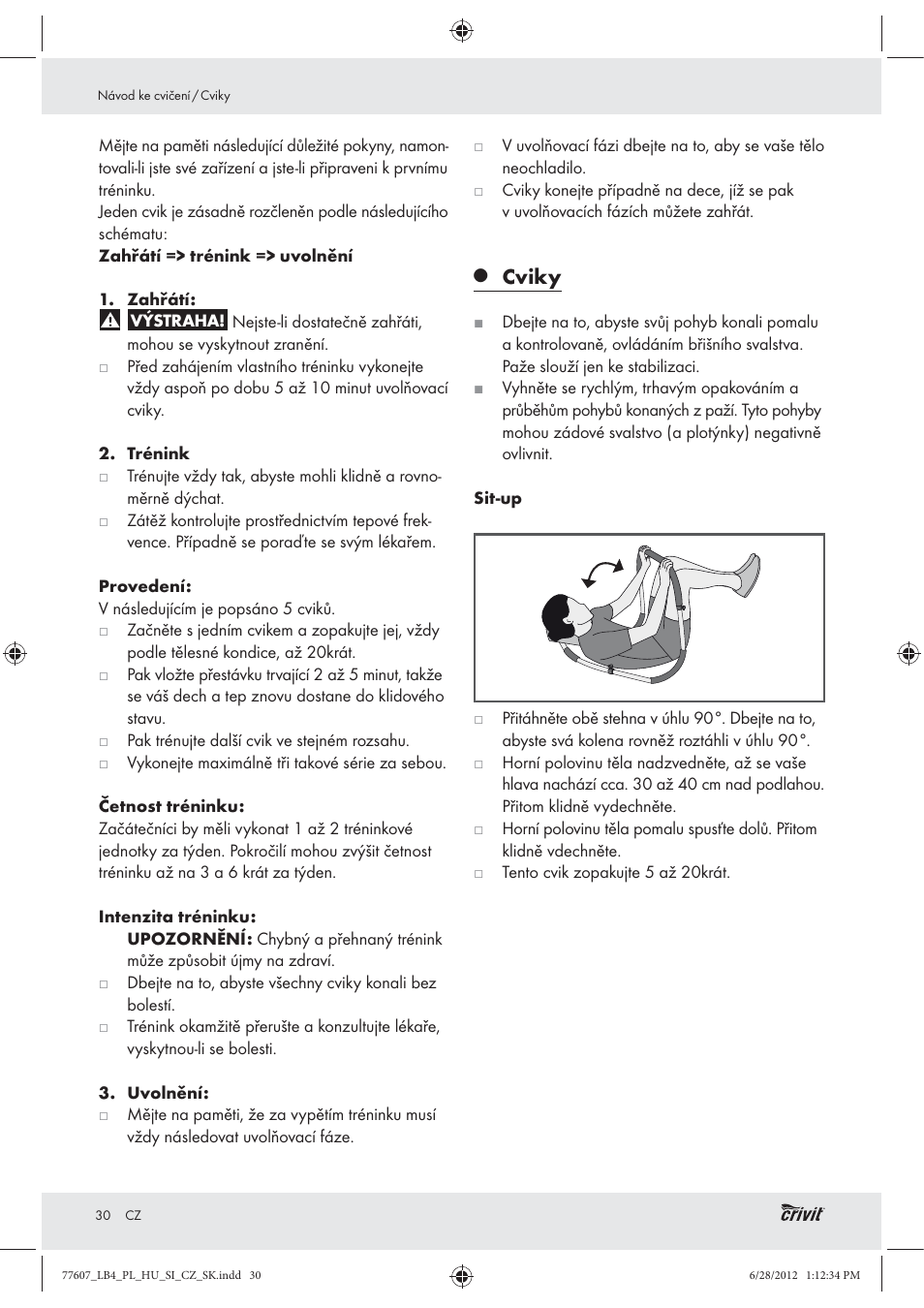 Cviky | Crivit Z30601 User Manual | Page 32 / 48