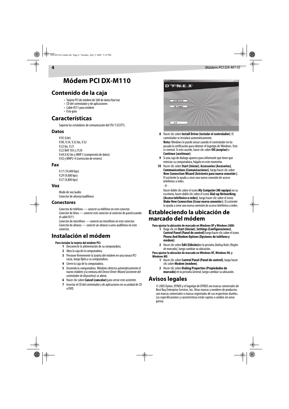 Dynex DX-M110 User Manual | Page 4 / 8