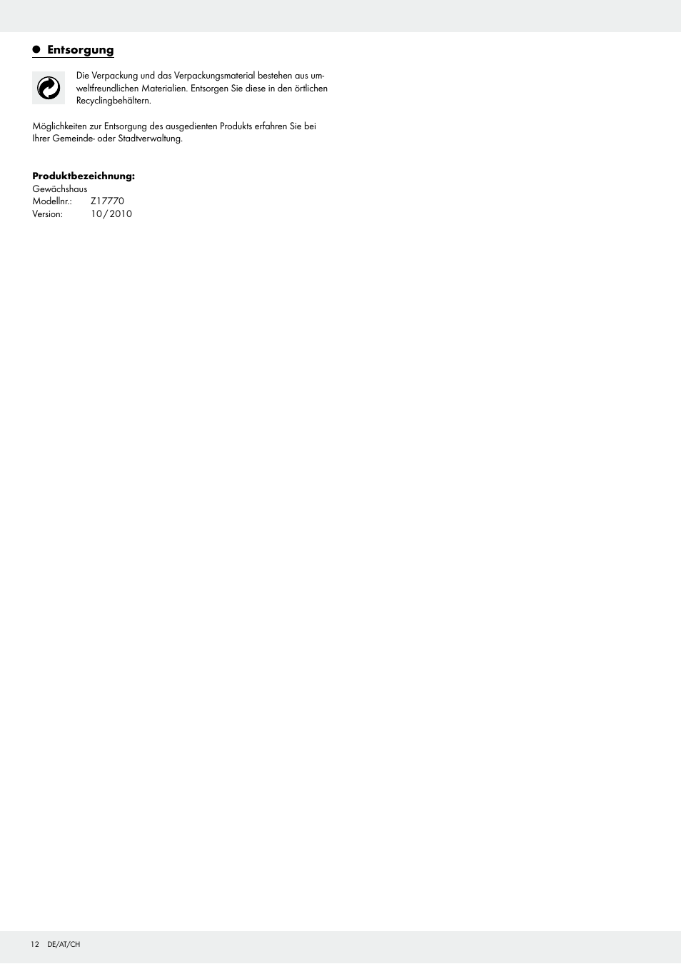 Florabest Z17770 User Manual | Page 12 / 17