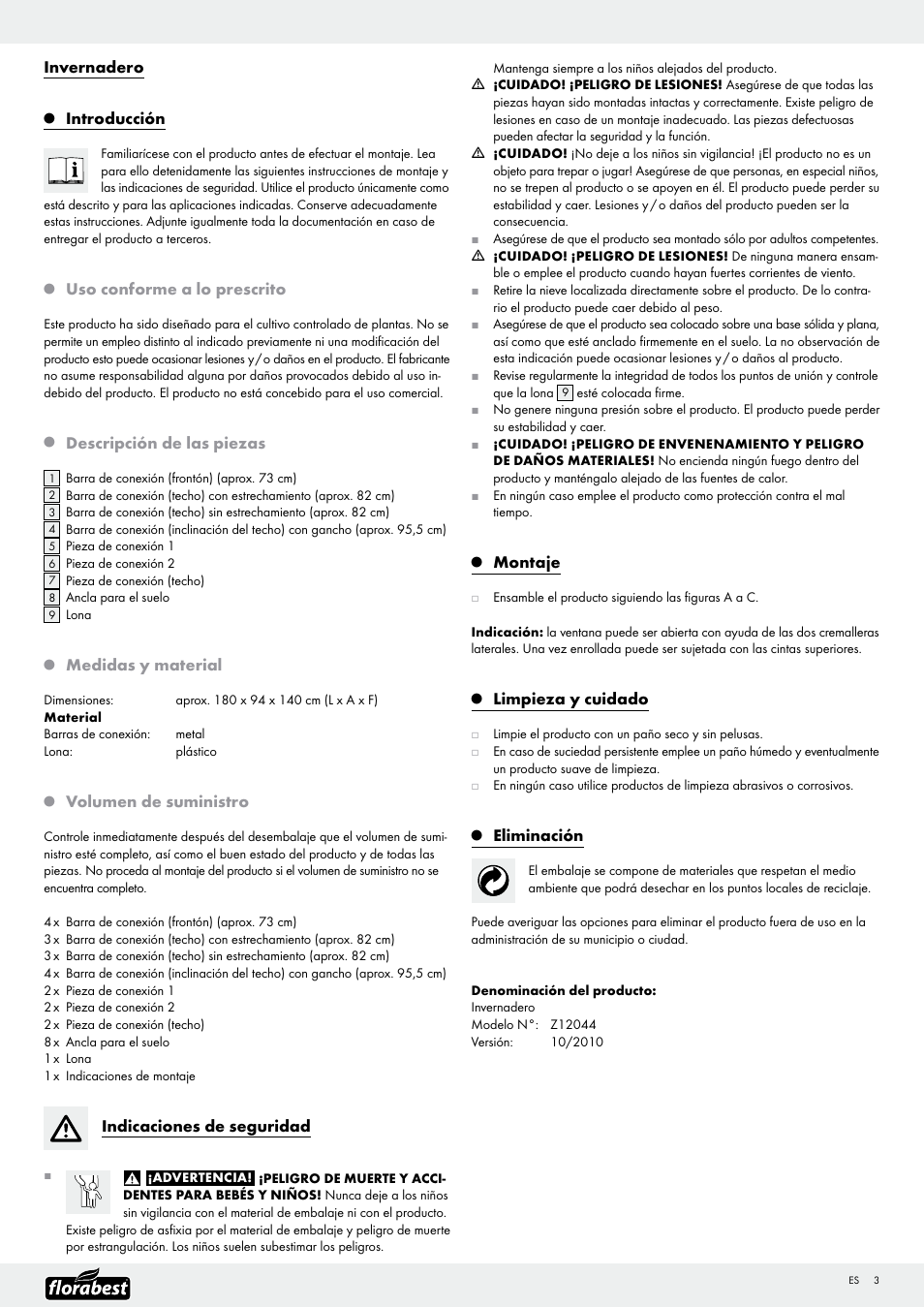 Florabest Z12044 User Manual | Page 3 / 10