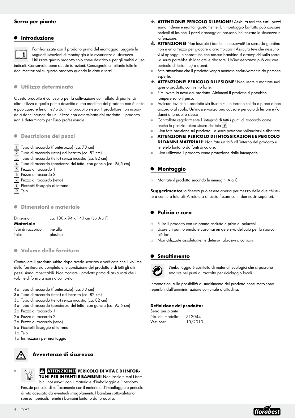 Florabest Z12044 User Manual | Page 4 / 10