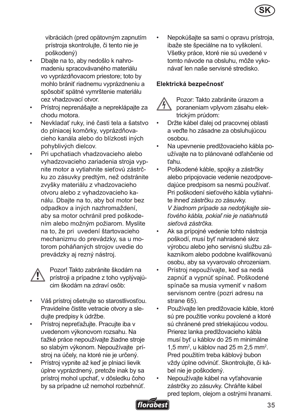 Florabest FMH 2400 A1 User Manual | Page 35 / 66