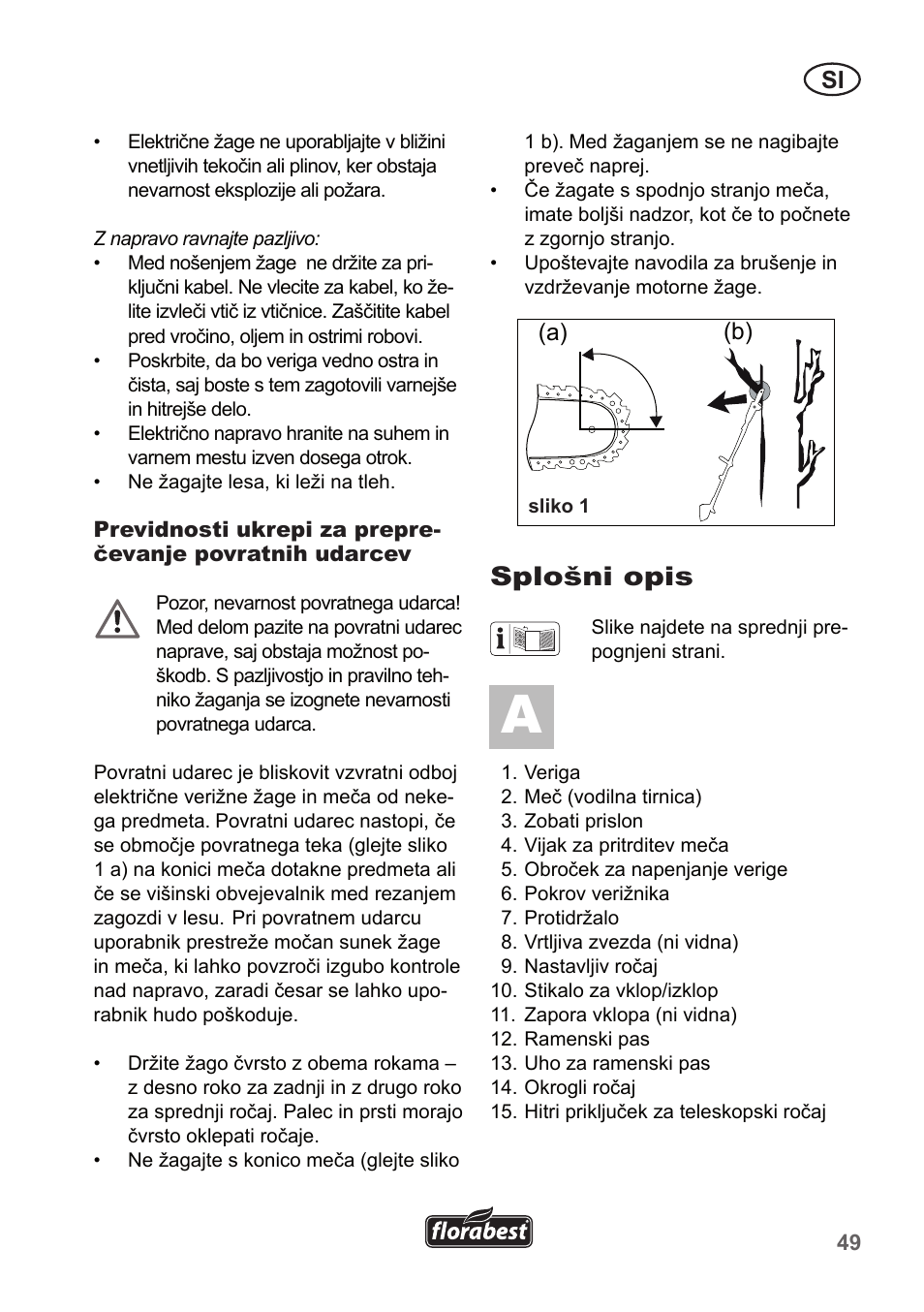 Splošni opis | Florabest FHE 550 A1 User Manual | Page 49 / 118