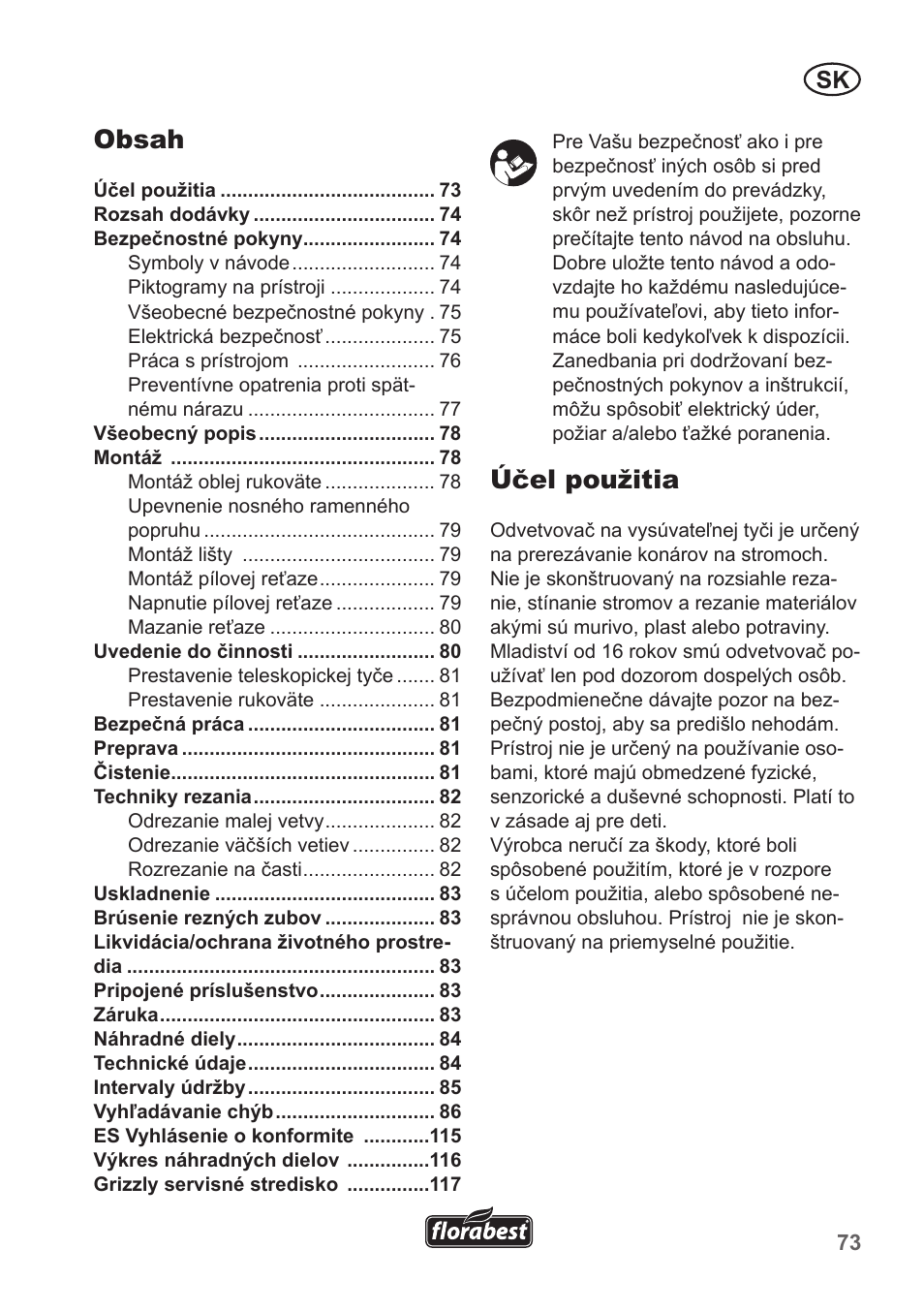 Florabest FHE 550 A1 User Manual | Page 73 / 118