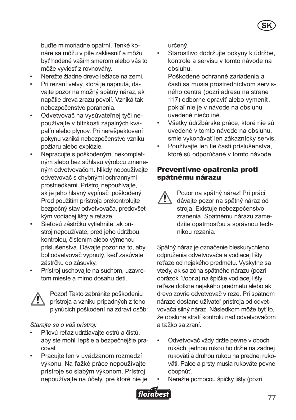Florabest FHE 550 A1 User Manual | Page 77 / 118