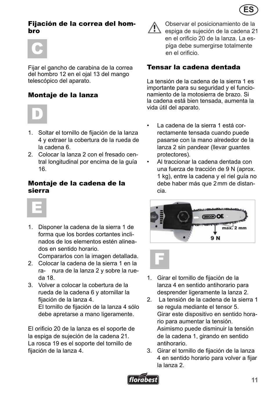 Fc d e | Florabest FHE 550 A1 User Manual | Page 11 / 79