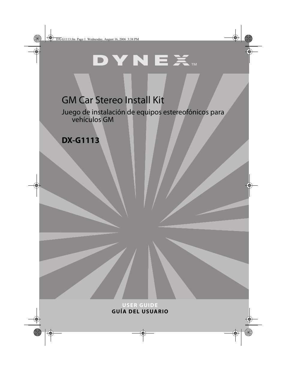 Dynex DX-G1113 User Manual | 156 pages