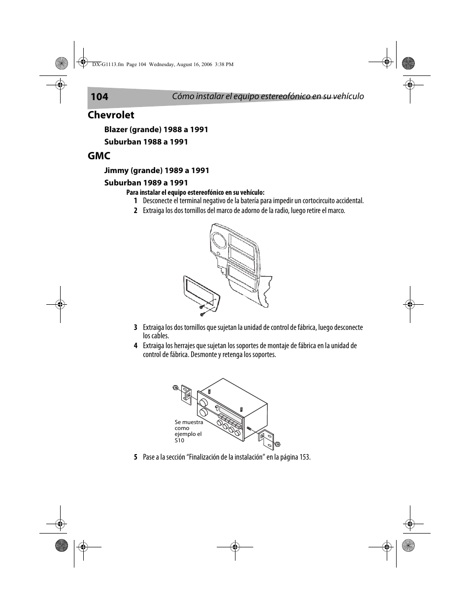 Chevrolet | Dynex DX-G1113 User Manual | Page 104 / 156