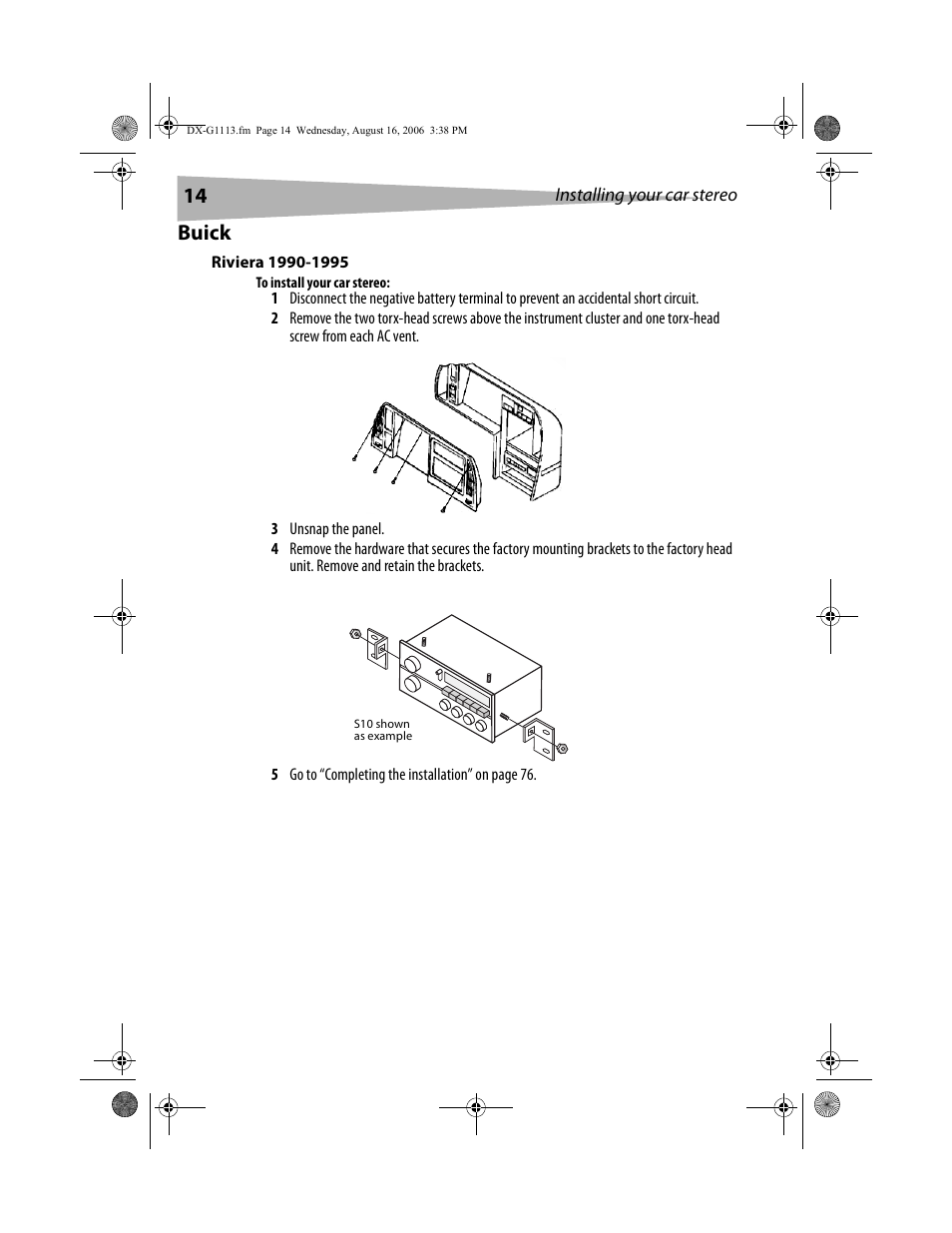 Buick | Dynex DX-G1113 User Manual | Page 14 / 156