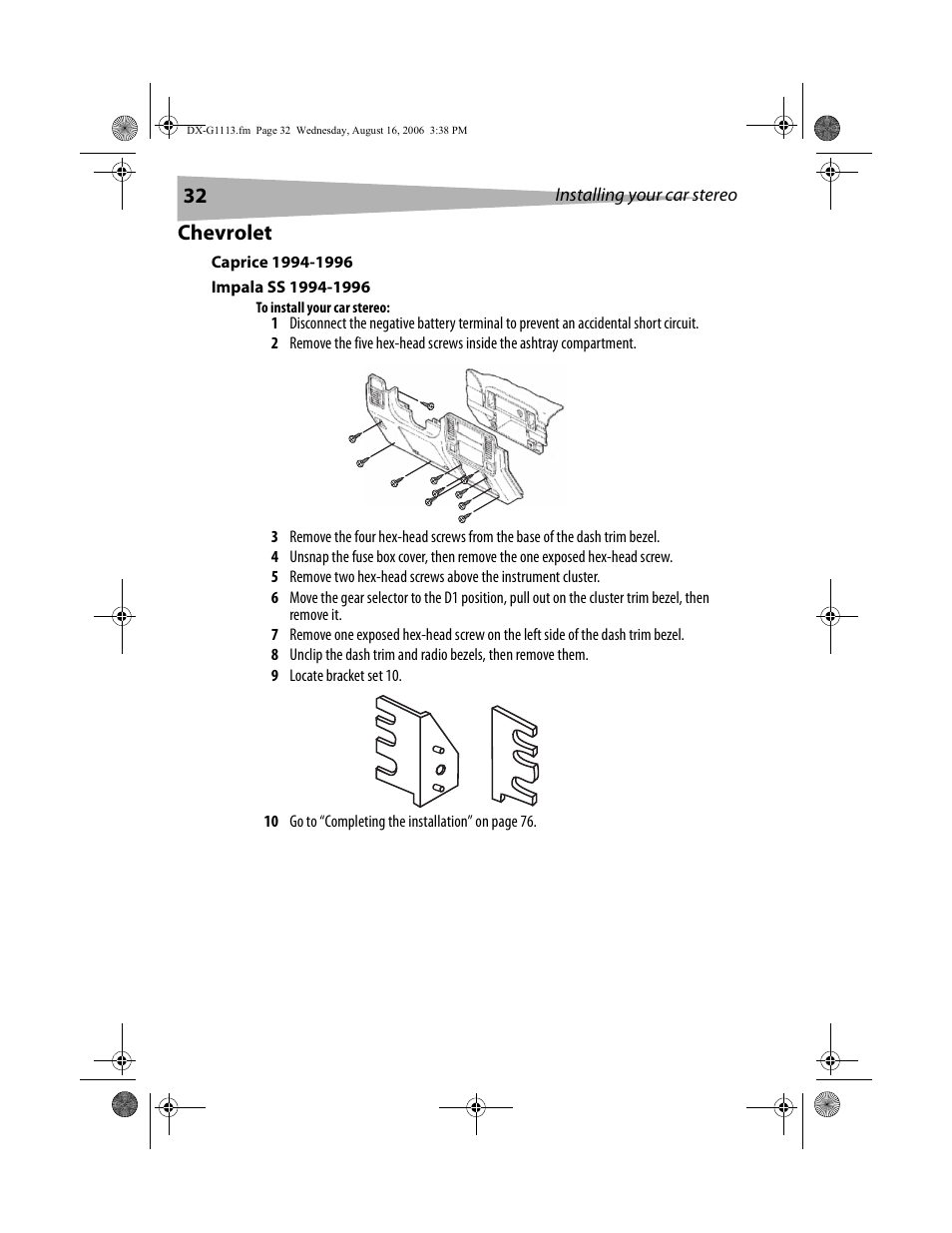 Chevrolet | Dynex DX-G1113 User Manual | Page 32 / 156