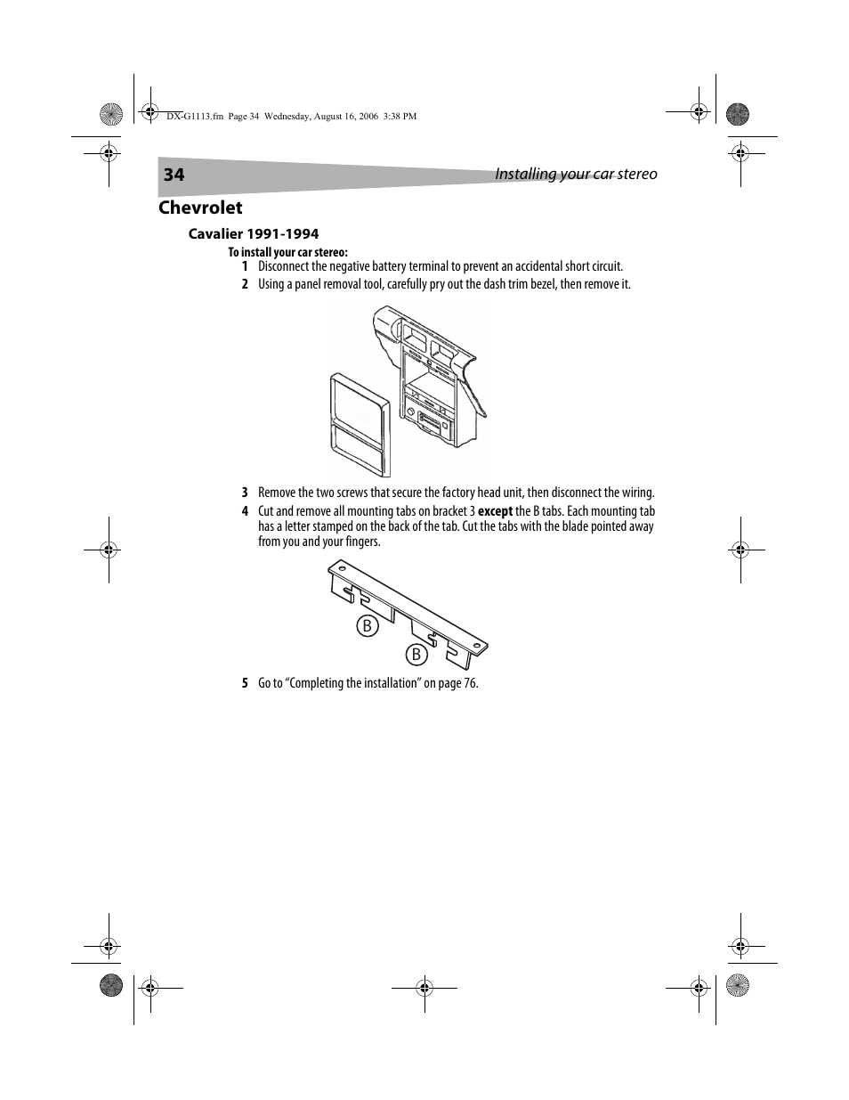 Chevrolet | Dynex DX-G1113 User Manual | Page 34 / 156