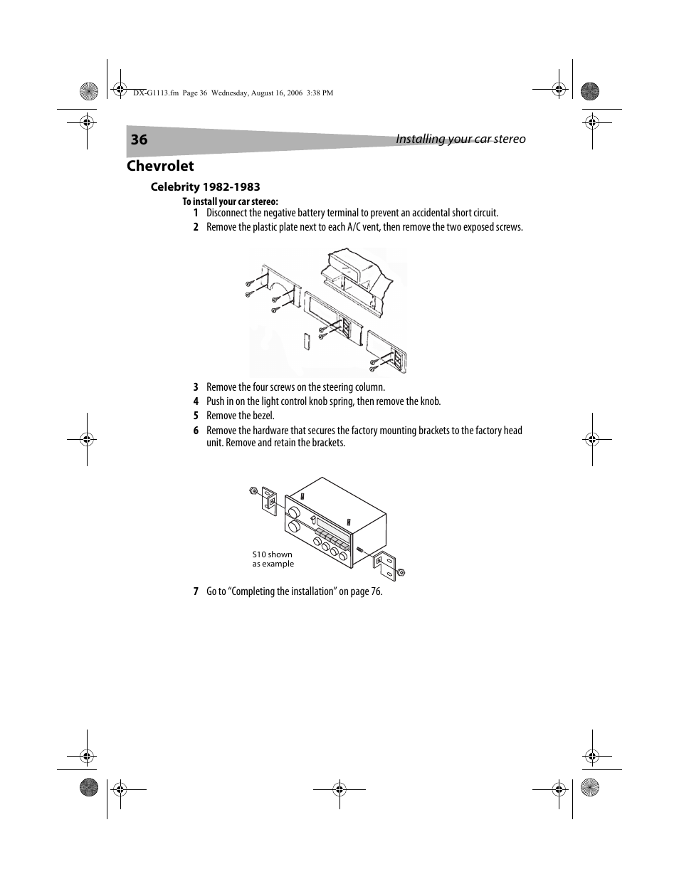 Chevrolet | Dynex DX-G1113 User Manual | Page 36 / 156