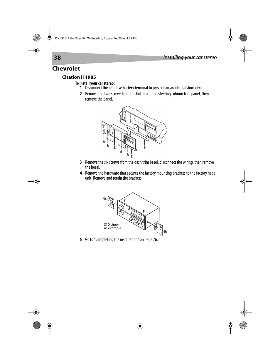 Chevrolet | Dynex DX-G1113 User Manual | Page 38 / 156