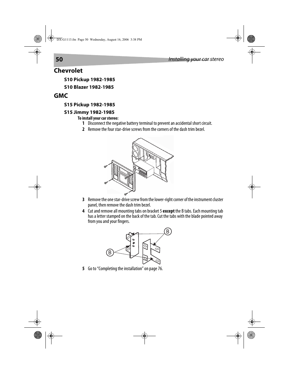 Chevrolet | Dynex DX-G1113 User Manual | Page 50 / 156