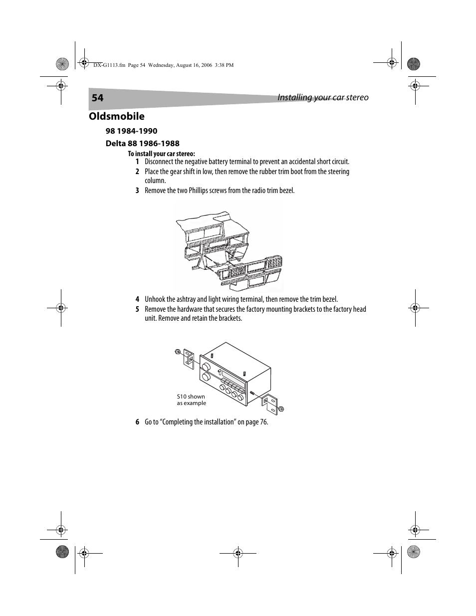 Oldsmobile | Dynex DX-G1113 User Manual | Page 54 / 156