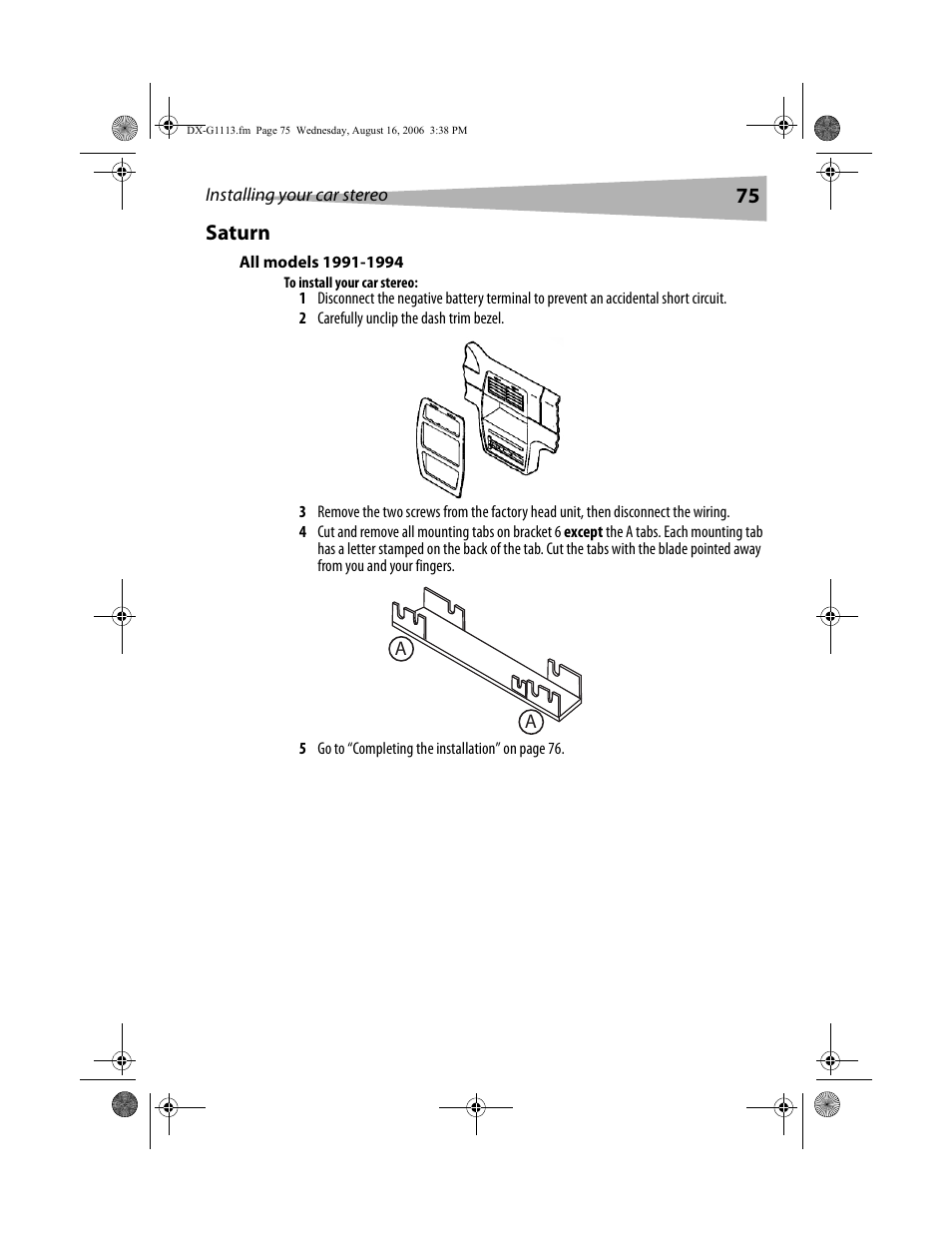 75 saturn | Dynex DX-G1113 User Manual | Page 75 / 156