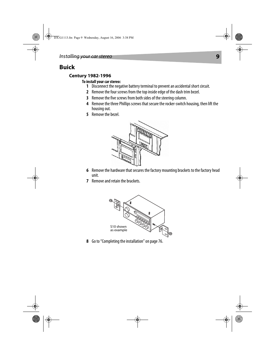 9buick | Dynex DX-G1113 User Manual | Page 9 / 156