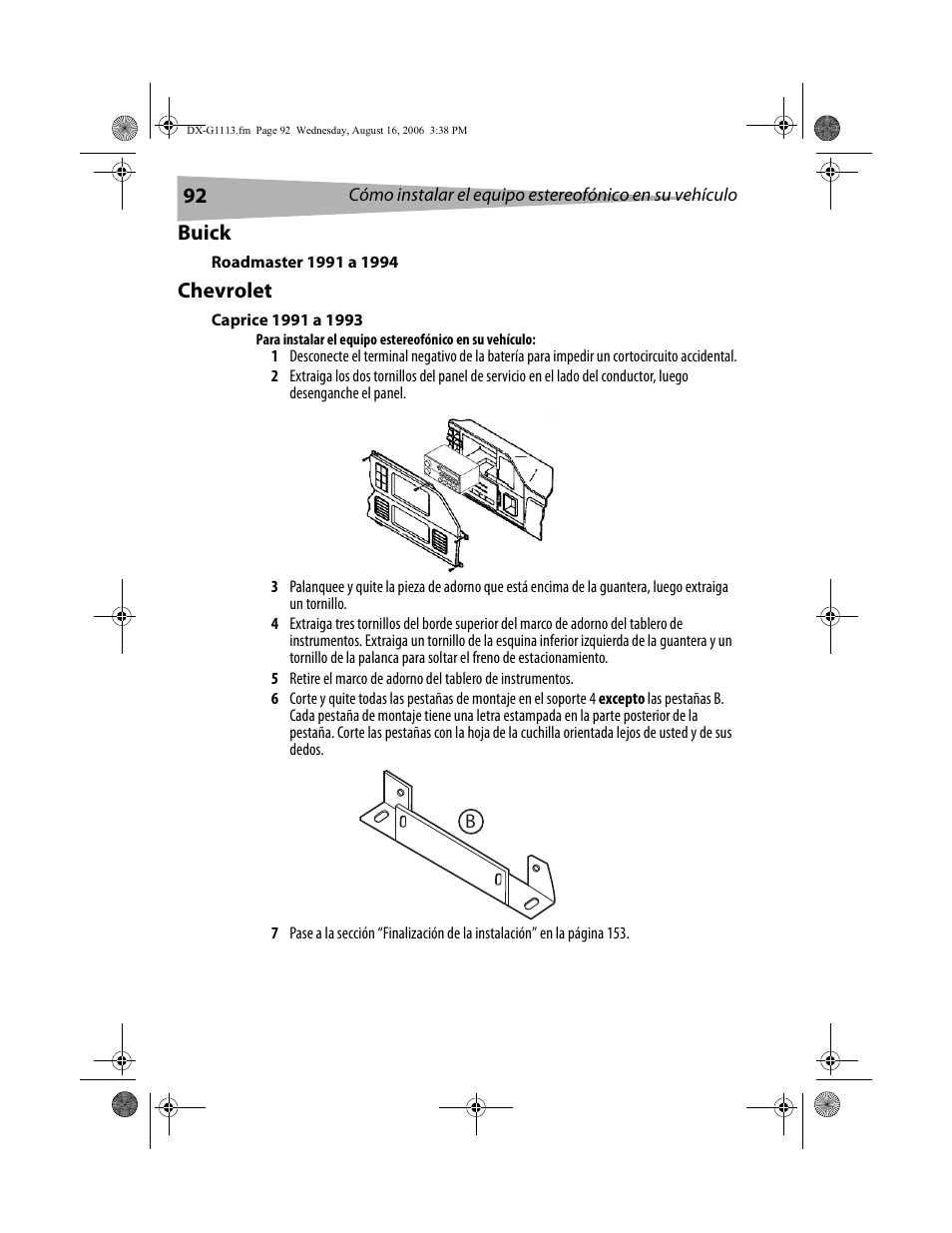 Buick, Chevrolet | Dynex DX-G1113 User Manual | Page 92 / 156