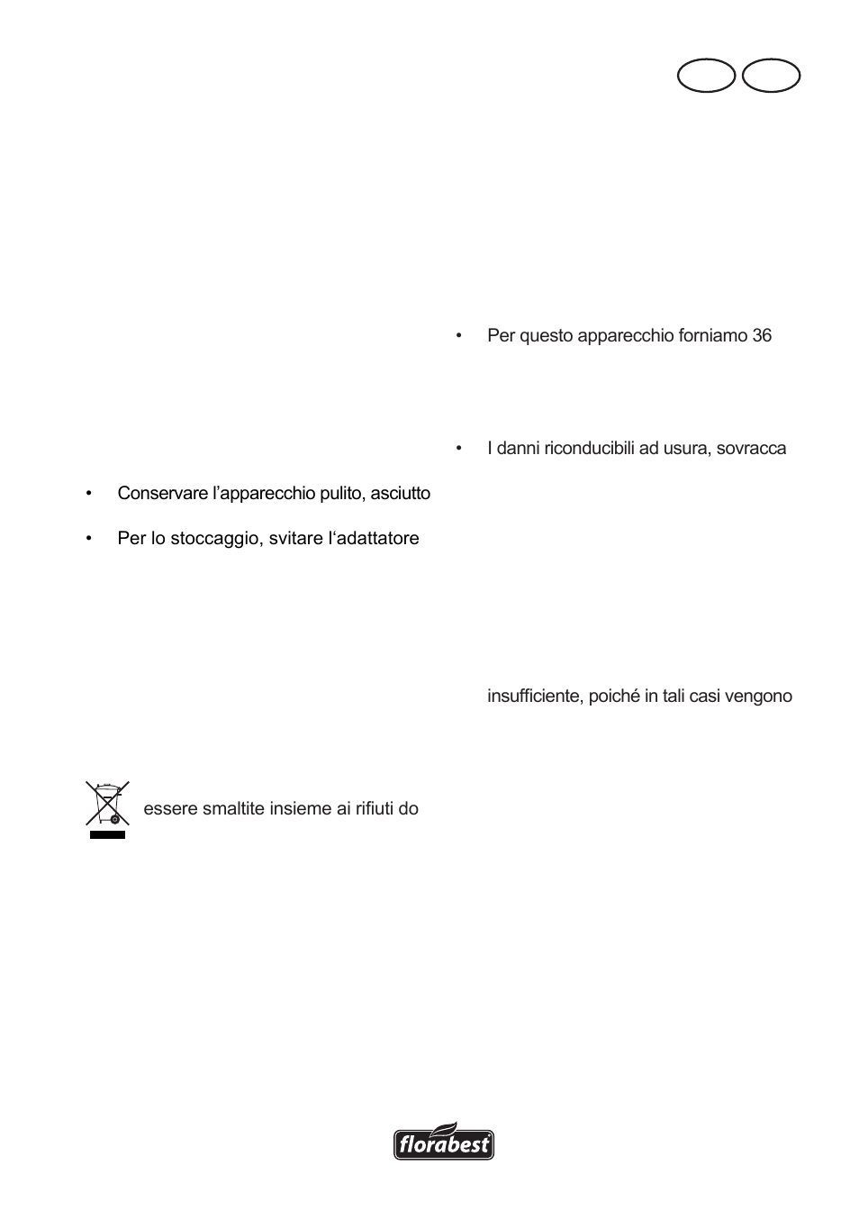 Smaltimento/tutela dell’ambiente, Ordinazione di pezzi di ricambio, Garanzia | Mt it | Florabest FTS 1100 A1 User Manual | Page 19 / 54