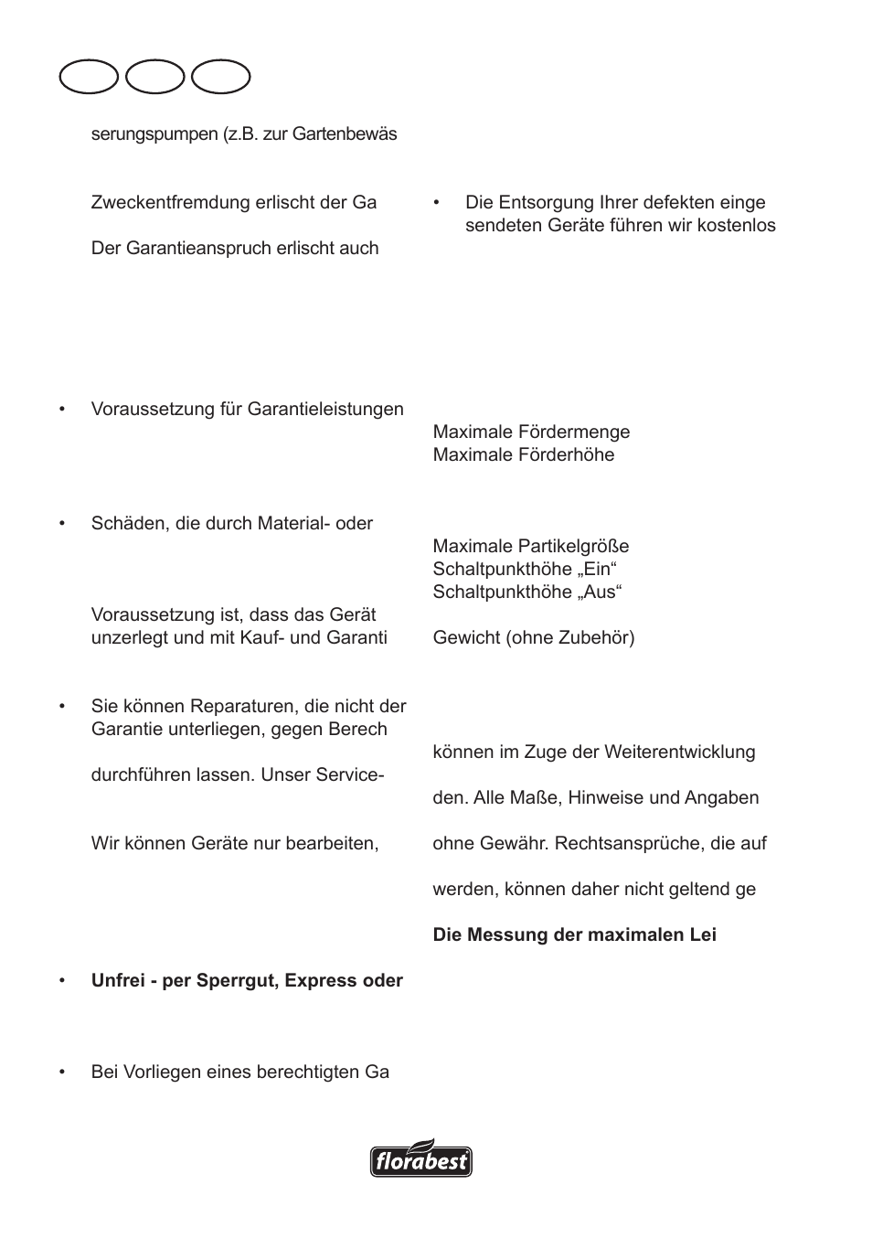 Technische daten, Ch at de | Florabest FTS 1100 A1 User Manual | Page 48 / 54