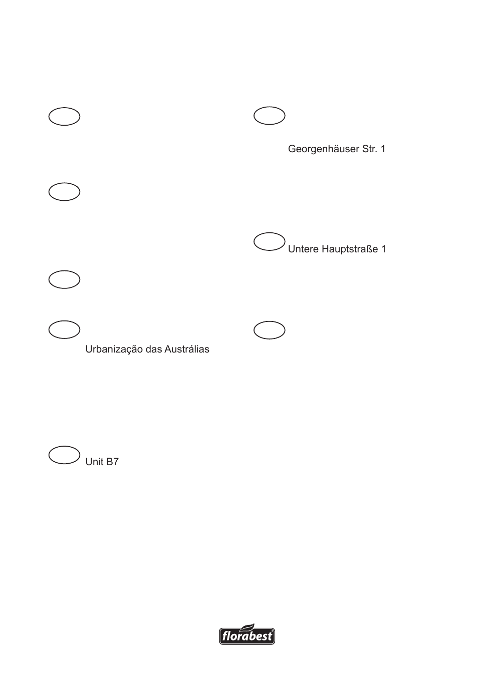 Es it, Mt pt gb de at ch, Grizzly service-center | Florabest FTS 1100 A1 User Manual | Page 53 / 54