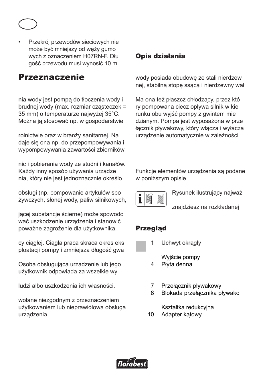 Przeznaczenie, Opis ogólny | Florabest FTS 1100 A1 User Manual | Page 16 / 74