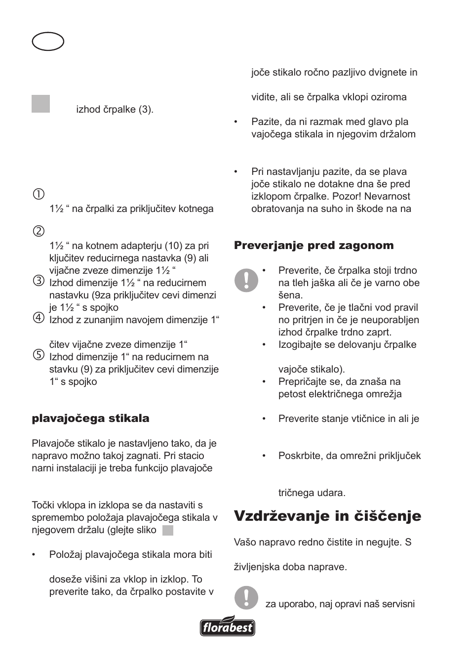 Vzdrževanje in čiščenje | Florabest FTS 1100 A1 User Manual | Page 36 / 74