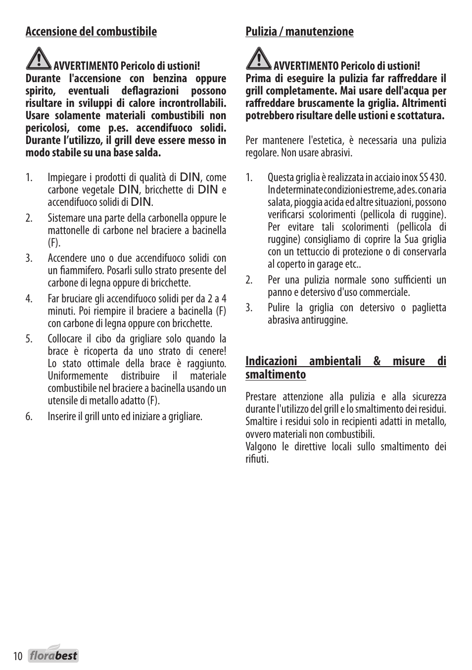 Florabest 1238L3 User Manual | Page 10 / 22